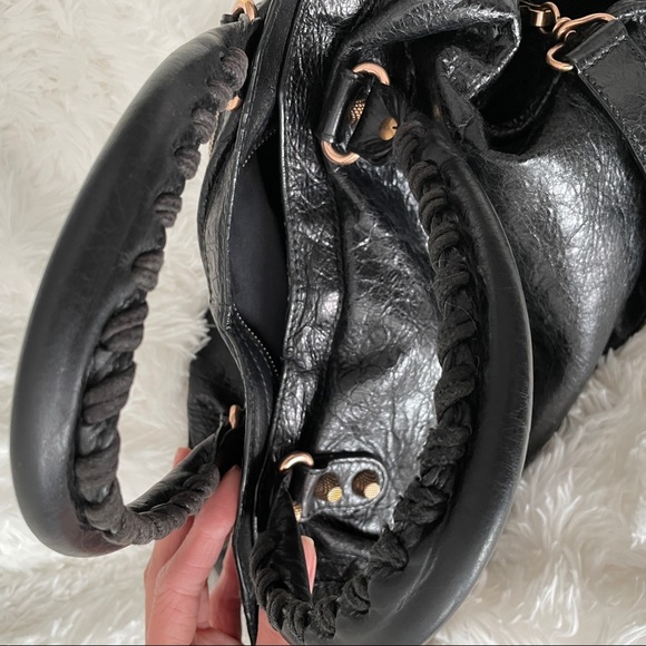 Balenciaga Black Giant 12 Rose Gold City Bag - Picture 7 of 9